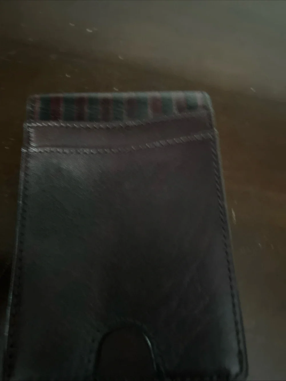 American Flag RFID-Blocking men ‘s Wallet in Brown Genuine Leather